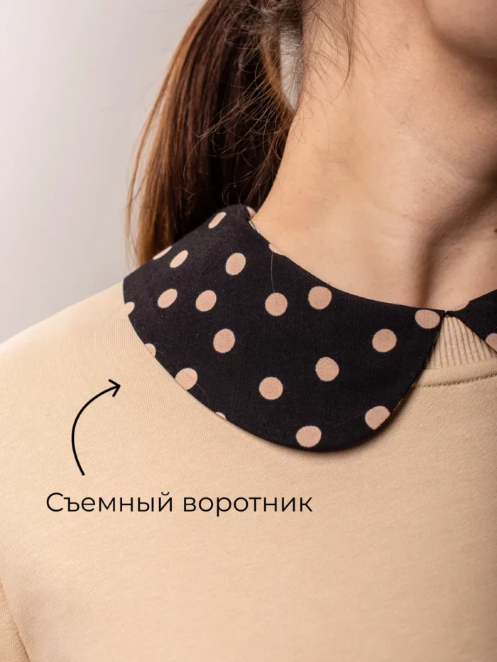 Толстовка / худи / свитшот с воротником — изображение 12