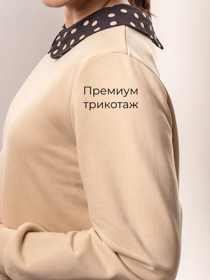 Толстовка / худи / свитшот с воротником — изображение 10
