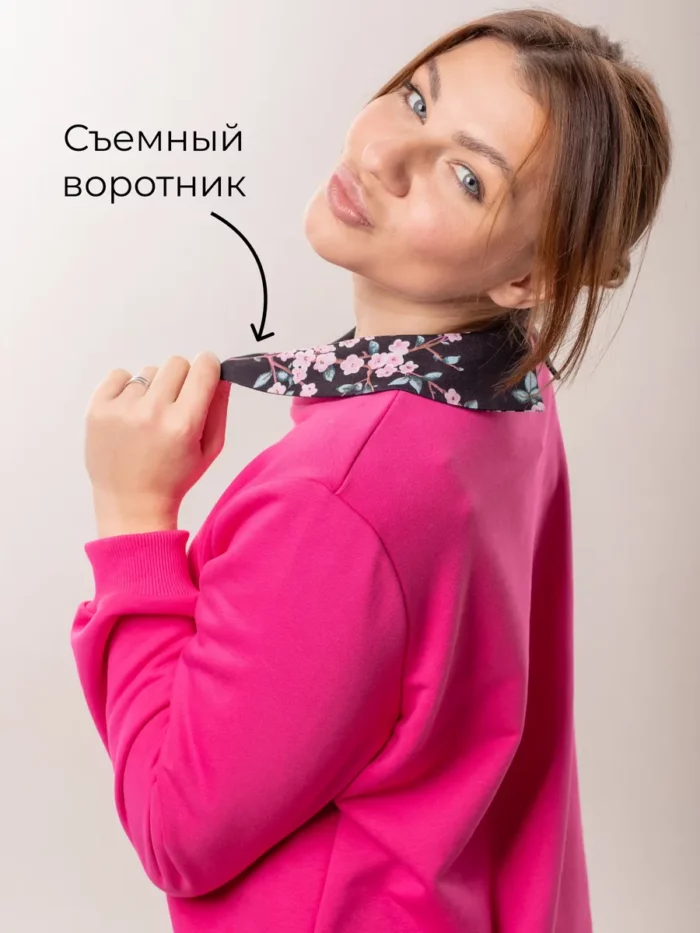 Толстовка/худи/свитшот с воротником — изображение 8