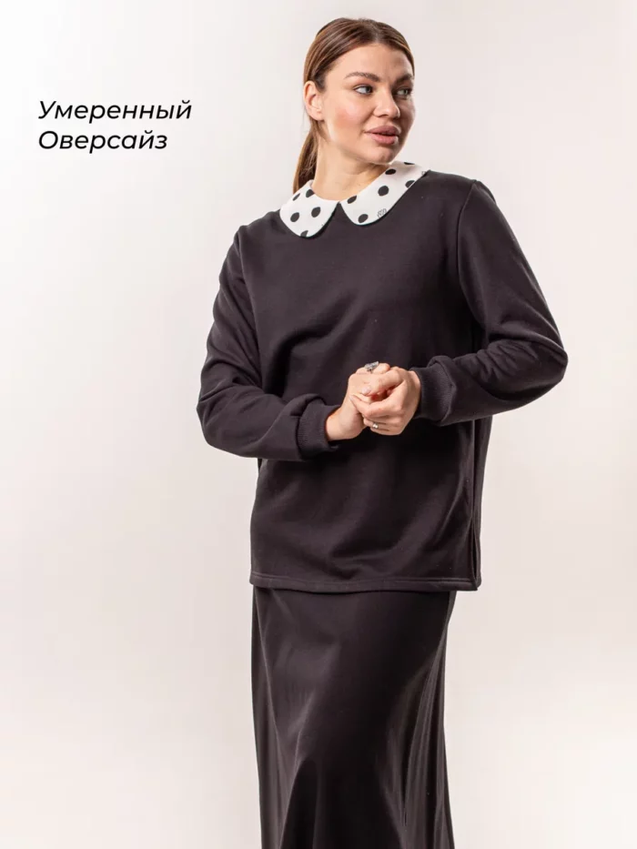 Толстовка/худи/свитшот с воротником — изображение 12
