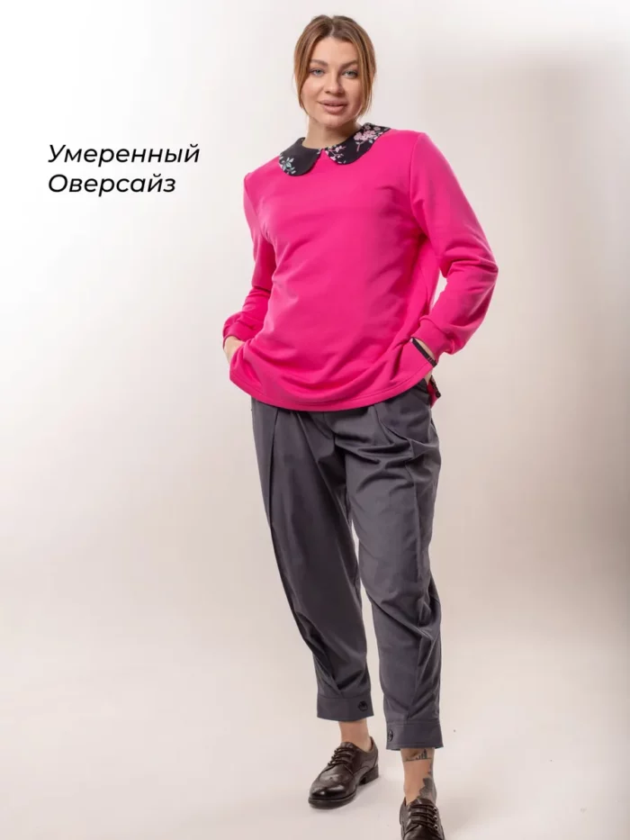 Толстовка/худи/свитшот с воротником — изображение 5
