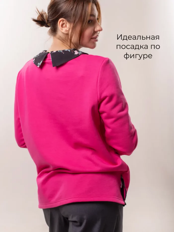 Толстовка/худи/свитшот с воротником — изображение 9