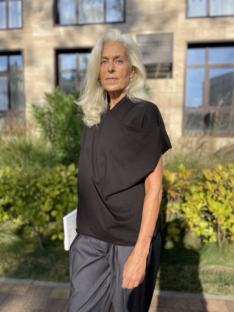 Блуза-жилет черная 100 % хлопок — изображение 5