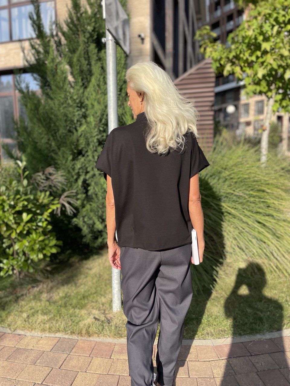 Блуза-жилет черная 100 % хлопок — изображение 13